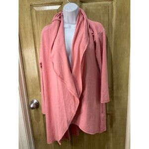 Soft Surroundings  Longline Lagenlook Open Cardigan Size S Sweater